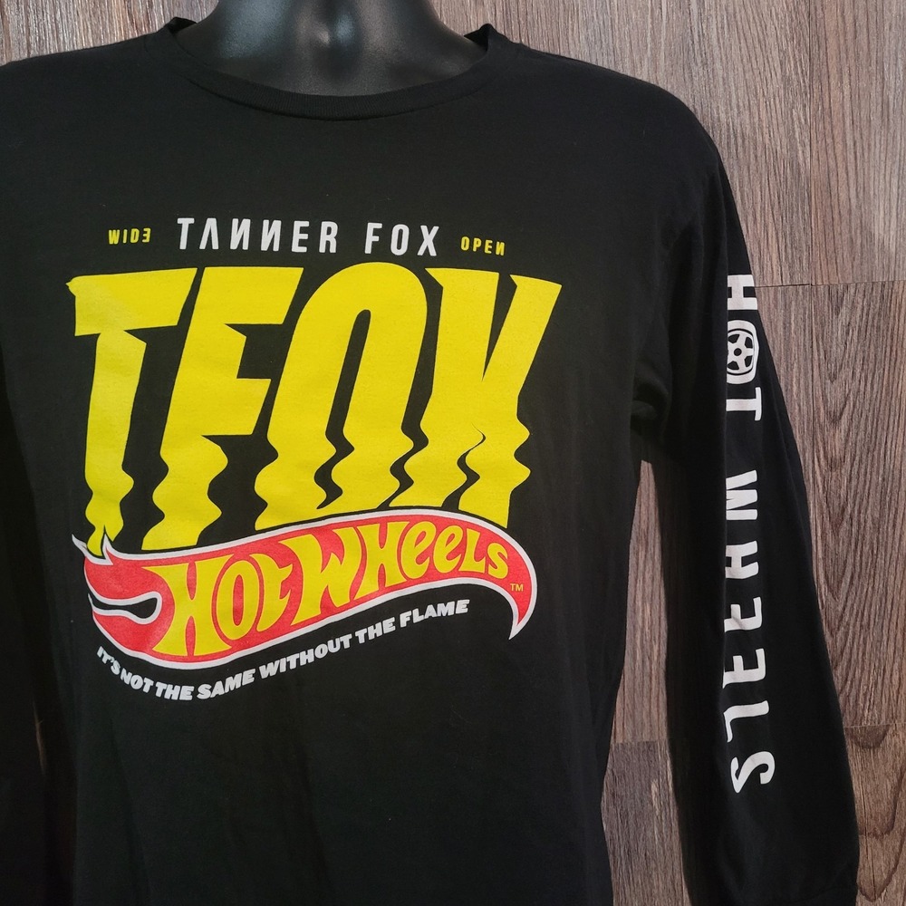 Tanner Fox Hot Wheels Shirt -Youth Small- Long Sleeve Graphic Print TFox YouTube
